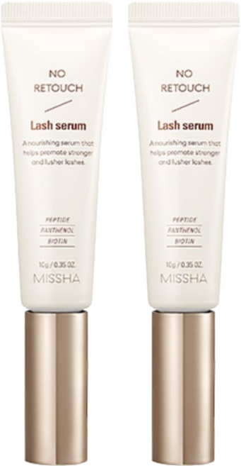 미샤 노 리터치 래쉬 세럼 속눈썹 영양제, 10g, 2개
