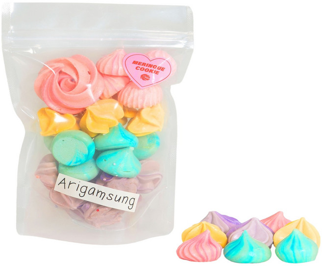 아리감성 지퍼팩형 오리지널 머랭쿠키, 24g, 1개