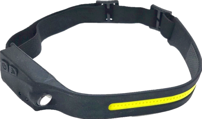 DIBOTE 迪伯特 COB超高亮感應頭燈, 1個, 黑色 + 黃色