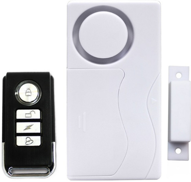 e-kit 逸奇 門磁門窗防盜緊急警報器 ES-33A 迎賓門鈴 無線遙控 110dB警報, 1組