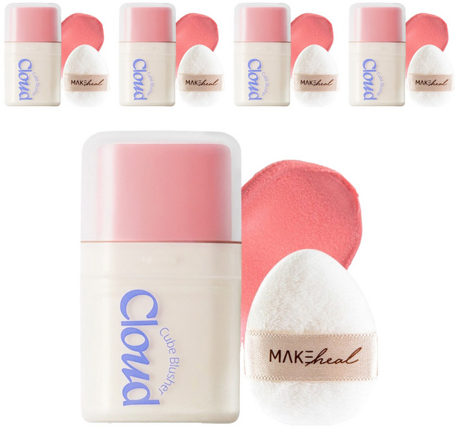 메이크힐 클라우드 큐브 블러셔, 01코튼베리, 5개