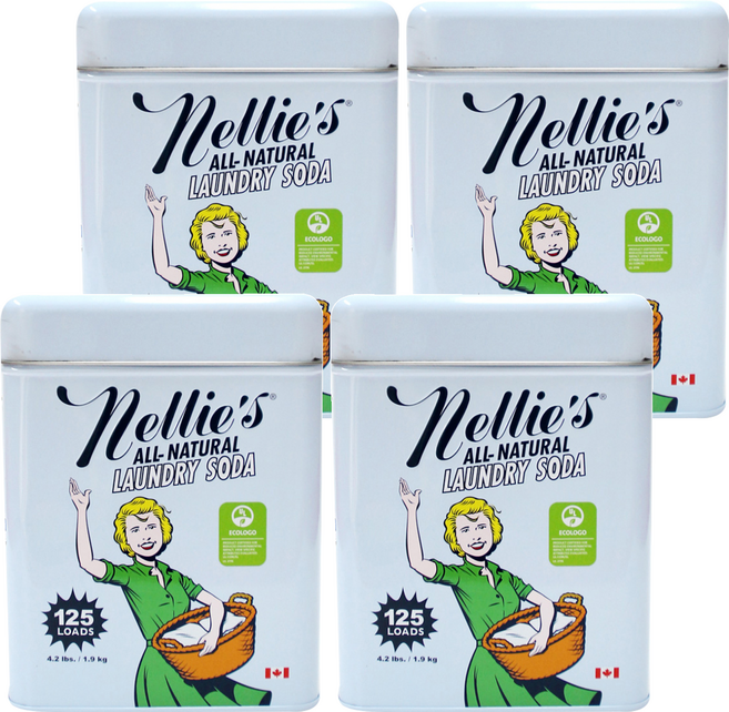 넬리 125회 쓰는 소다 분말세제 본품, 1.9kg, 1개입, 4개