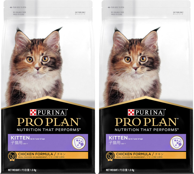 프로플랜 캣 기능성 사료, 키튼, 1.5kg, 2개