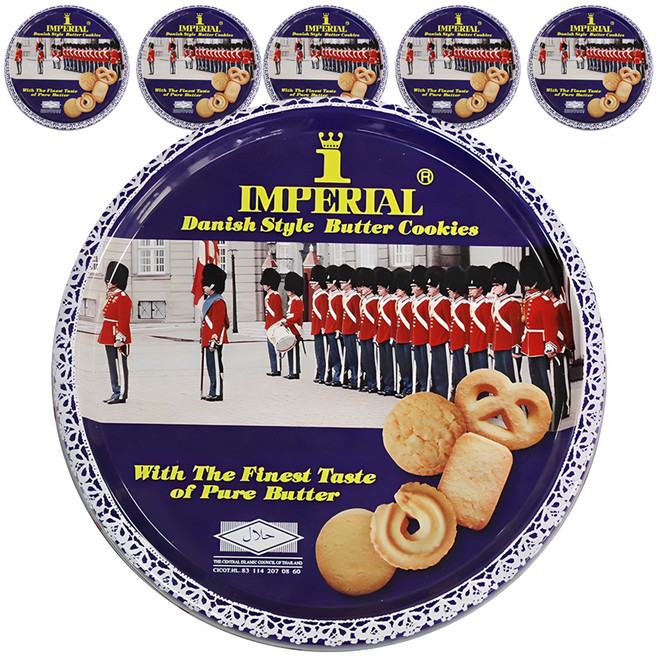 임페리얼쿠키 데니쉬 스타일 버터향, 500g, 6개