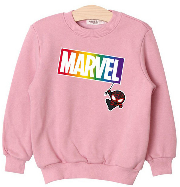 뉴욕꼬맹이 아동용 마블 기모 맨투맨 P095