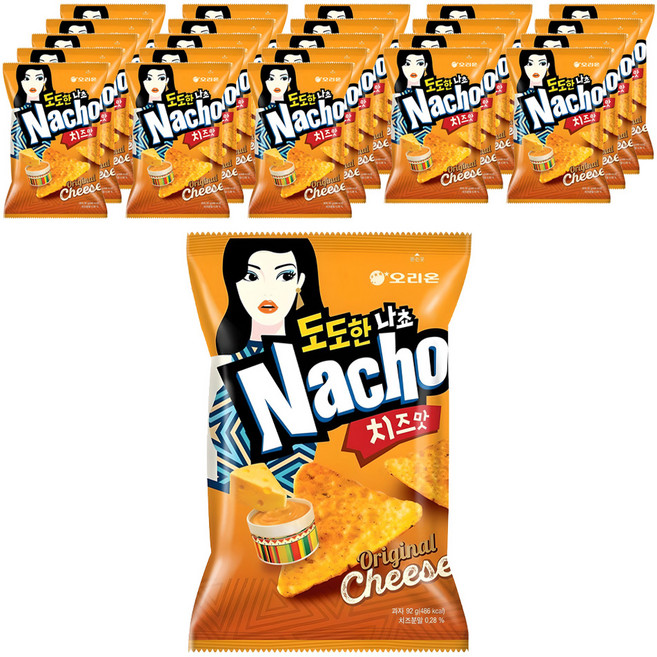 오리온 도도한 나초 치즈맛, 92g, 24개