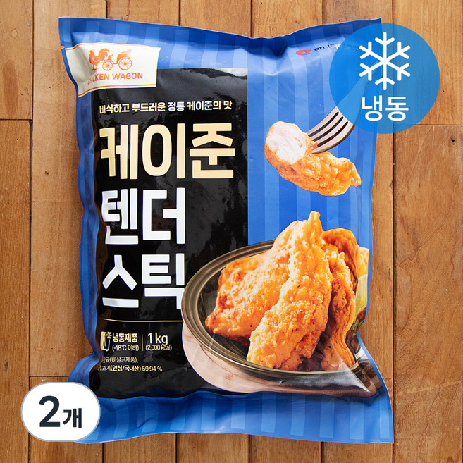 마니커에프앤지 케이준 텐더스틱 (냉동), 1kg, 2개