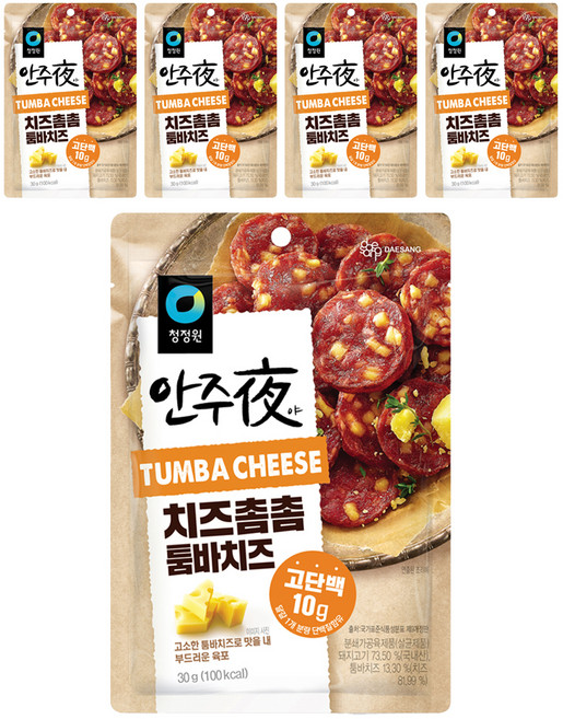 안주야 바로 eat 치즈촘촘 툼바치즈, 30g, 5개