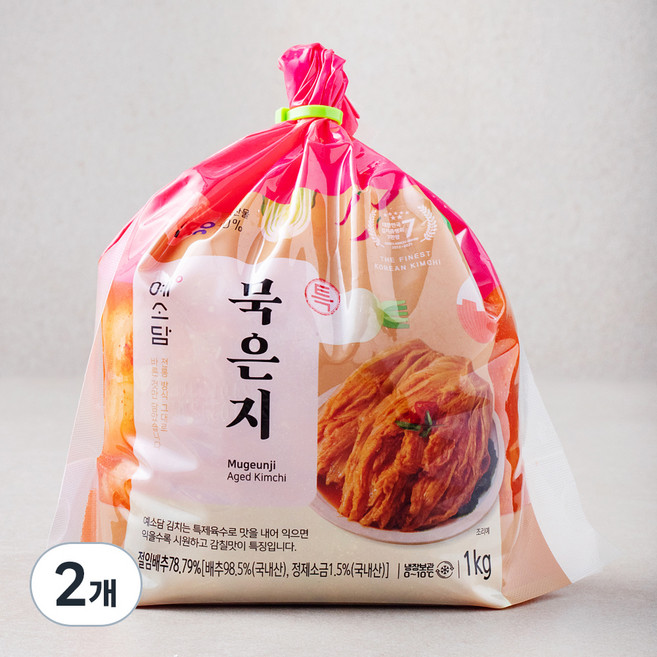 예소담 특 묵은지 1kg, 2개