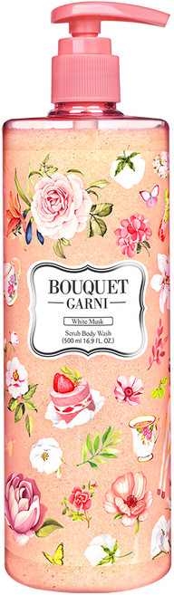부케가르니 스크럽 바디워시 화이트 머스크, 500ml, 1개