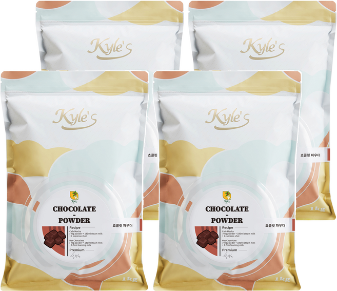 카일스 초콜릿 파우더, 1kg, 4개, 1개입