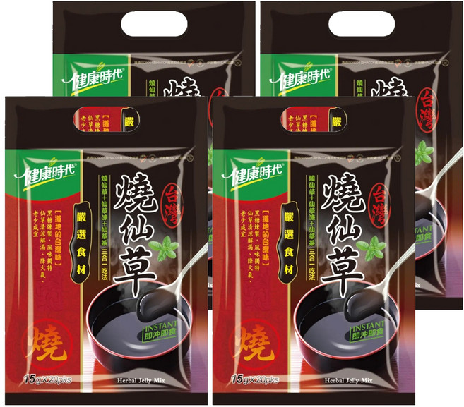 健康時代 台灣燒仙草 有糖, 225g, 4袋