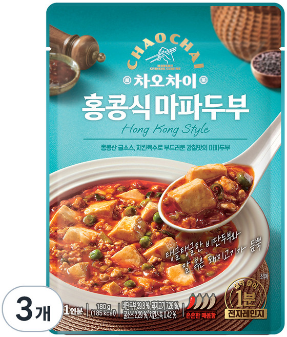 차오차이 홍콩식 마파두부, 180g, 3개