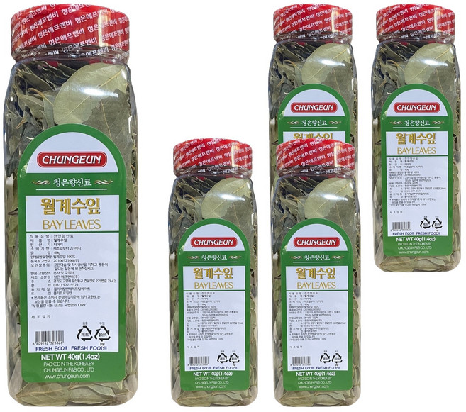 청은에프엔비 월계수잎, 40g, 5개