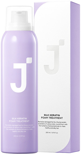 제이숲 실크 케라틴 폼 헤어 트리트먼트, 200ml, 1개