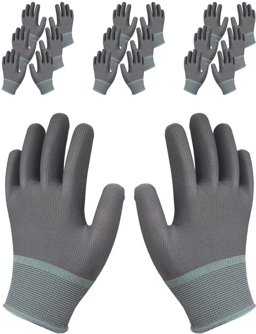 신정글러브 PU 내피장갑 L, 그레이, 10세트