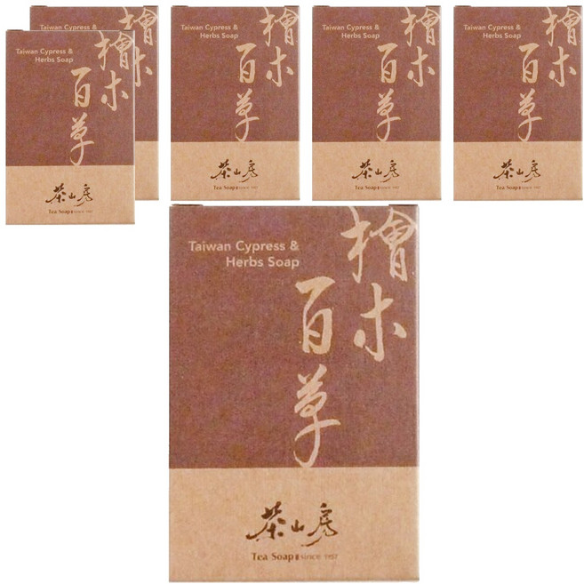 Tea Soap 茶山房 檜木百草皂, 100g, 6個