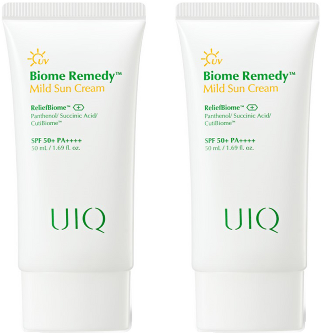 유이크 바이옴 레미디 마일드 선크림 SPF50+ PA++++, 50ml, 2개