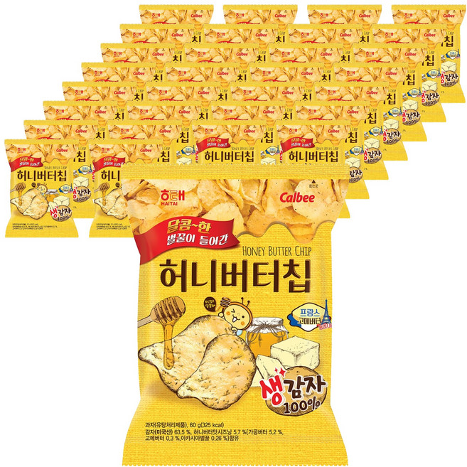 해태 허니버터칩, 60g, 40개