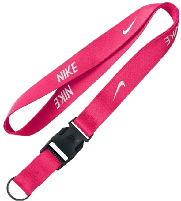NIKE 耐吉 多功能 掛帶 證件帶 手機掛繩, 桃粉色, 1條