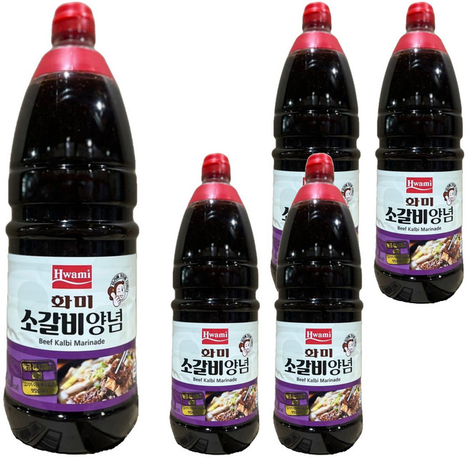 화미 소갈비양념, 5개, 2kg