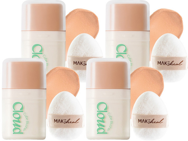 메이크힐 클라우드 큐브 블러셔, 05휩프리콧, 4개