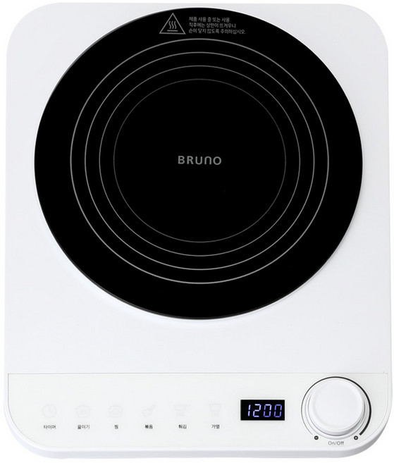 BRUNO 인덕션 1구 화이트, BIR-2311, 일반형
