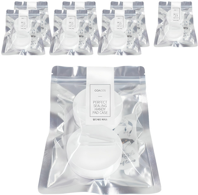 코아코스 완벽밀폐 핸디 패드 케이스 + 위생집게, 8개