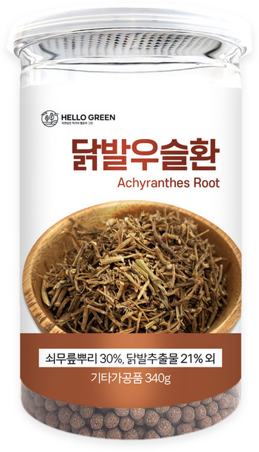 헬로우그린 닭발 우슬환 통, 340g, 1개