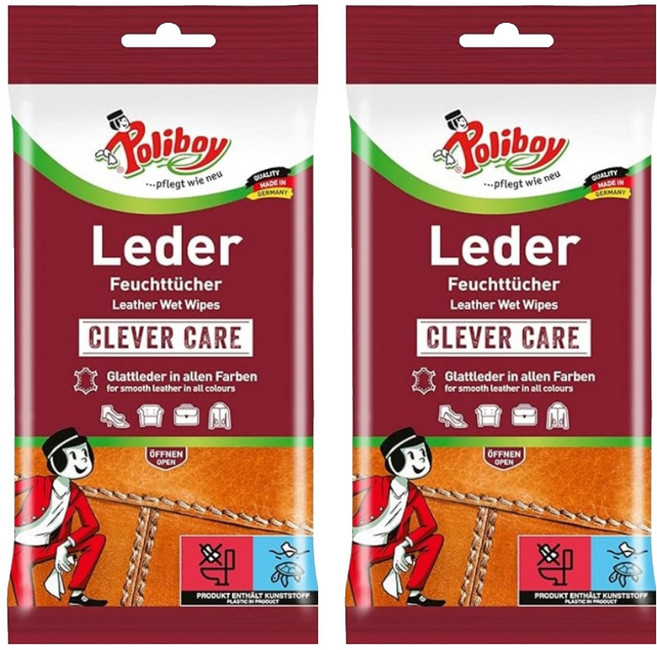 폴리보이 가죽 케어 티슈, 2개