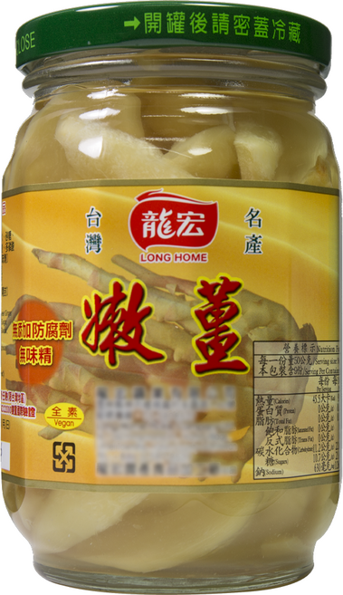 龍宏 嫩薑, 420g, 1罐