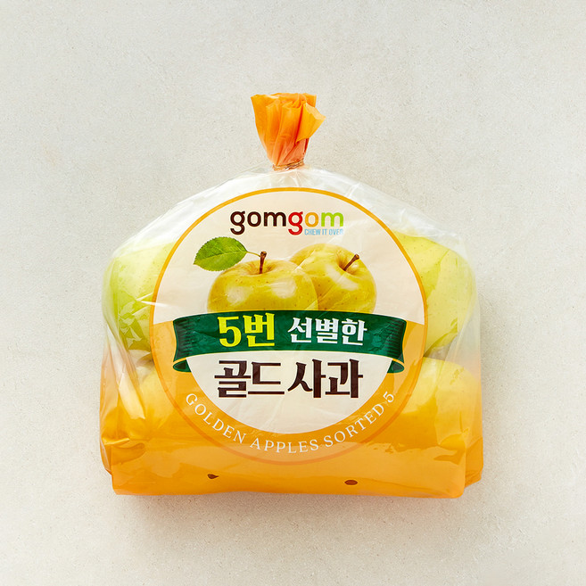 곰곰 5번 선별한 골드사과, 1개, 1.5kg(중과, 5~7입 )
