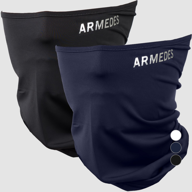 아르메데스 사계절 스포츠 마스크 AR-20, 블랙, 네이비, 2개