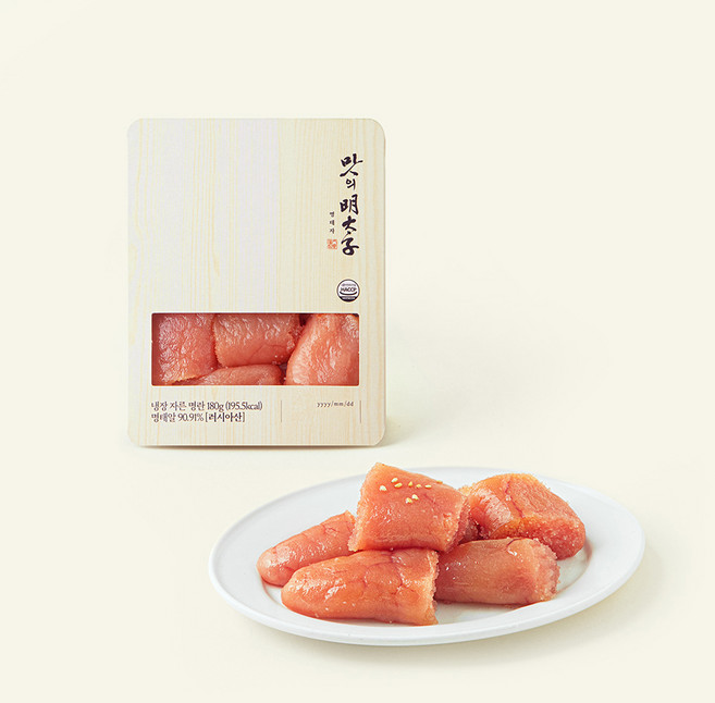 맛의명태자 자른 명란 양념젓갈, 180g, 1개