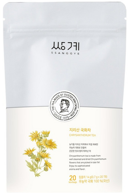쌍계명차 지리산 국화차 티백, 700mg, 20개입, 1박스