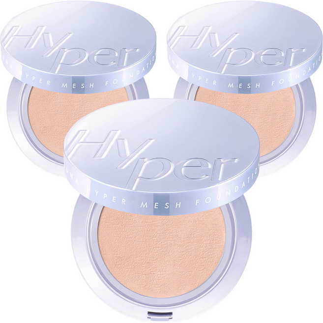 LunA Hyper Mesh氣墊粉餅 13g, 3個, 1號香草