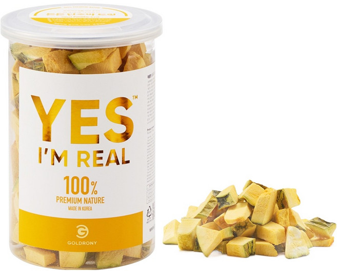 골드로니 강아지 예스아임리얼 든든 건조간식, 단호박, 70g, 1개