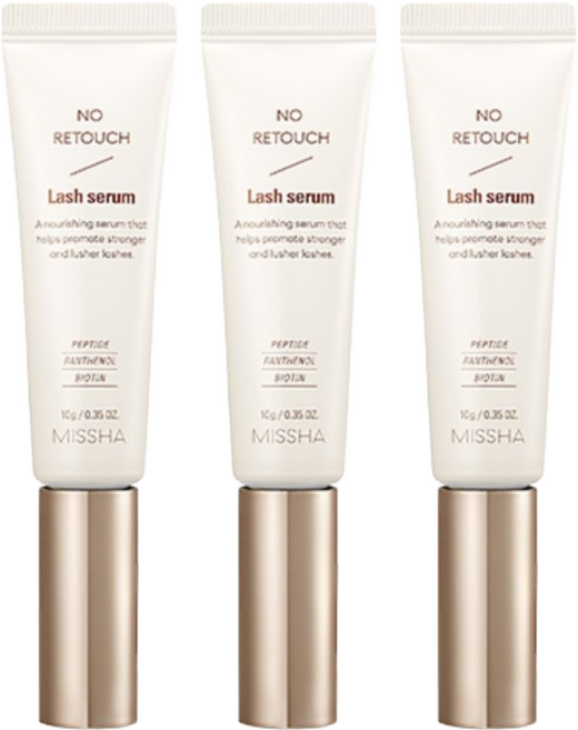 미샤 노 리터치 래쉬 세럼 속눈썹 영양제, 10g, 3개