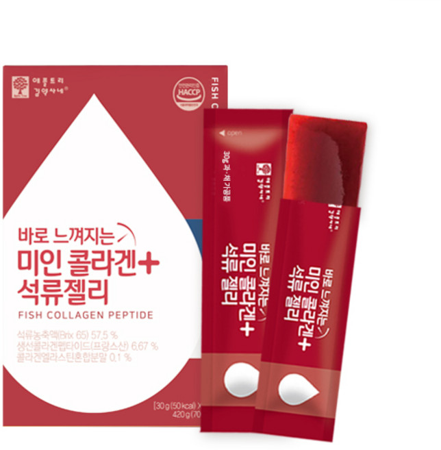 애플트리김약사네 바로 느껴지는 미인 콜라겐플러스 석류젤리, 14개, 30g