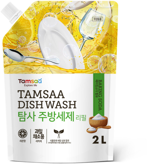 탐사 주방세제 리필, 2L, 1개