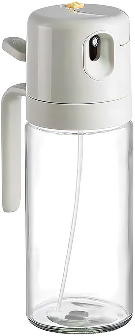 油瓶 噴倒兩用 550ml 材質: PE ABS 304不鏽鋼 201不鏽鋼 矽膠 鈉鈣玻璃, 1個