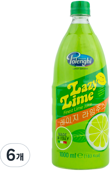 레이지레몬 라임 주스, 1L, 6개