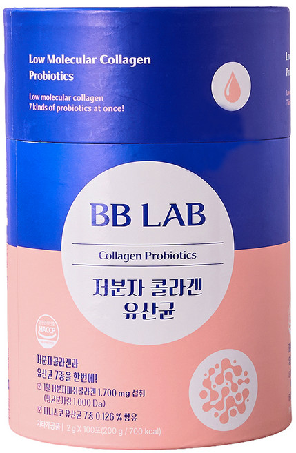 비비랩 저분자 콜라겐 유산균 100p, 200g, 1개