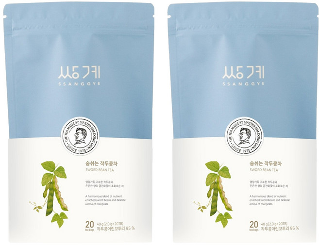 쌍계명차 숨쉬는 작두콩차, 2g, 20개입, 2개, 2g