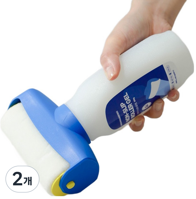 생활백서 욕실 바닥 논슬립 롤러젤, 화이트, 2개