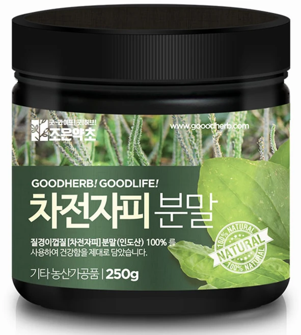 조은약초 차전자피분말, 1개, 250g - 쿠팡