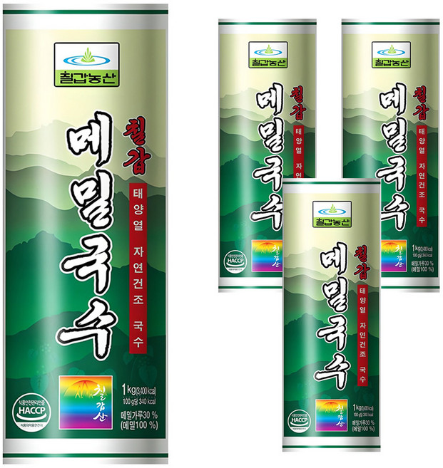 칠갑농산 메밀국수, 1kg, 4개
