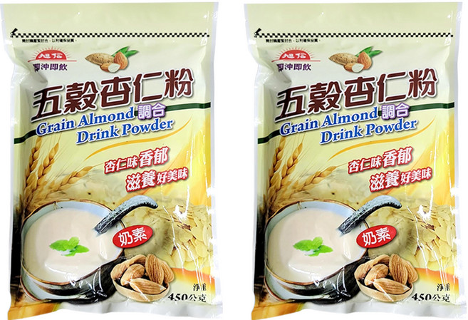 旭信 五穀杏仁粉, 450g, 2包