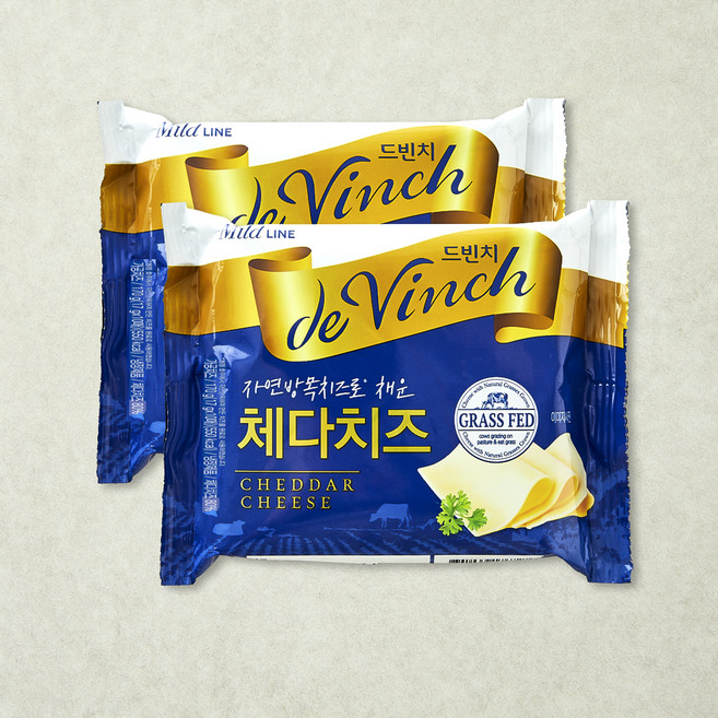 남양유업 드빈치 자연방목 체다 슬라이스 치즈, 17g, 10개입, 2개
