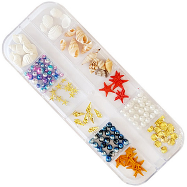 쿨 썸머 네일파츠 세트, KN-P1031, 1개